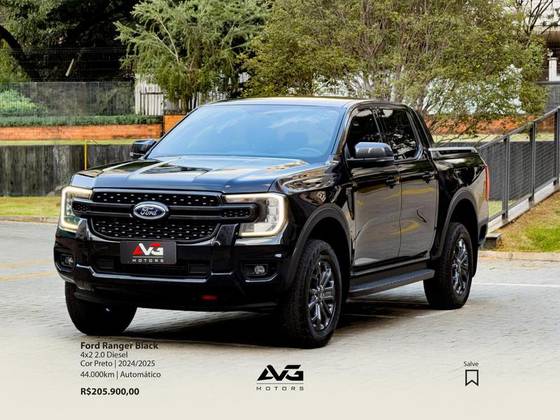 FORD RANGER 2.0 TURBO DIESEL CD BLACK 4X2 AUTOMÁTICO